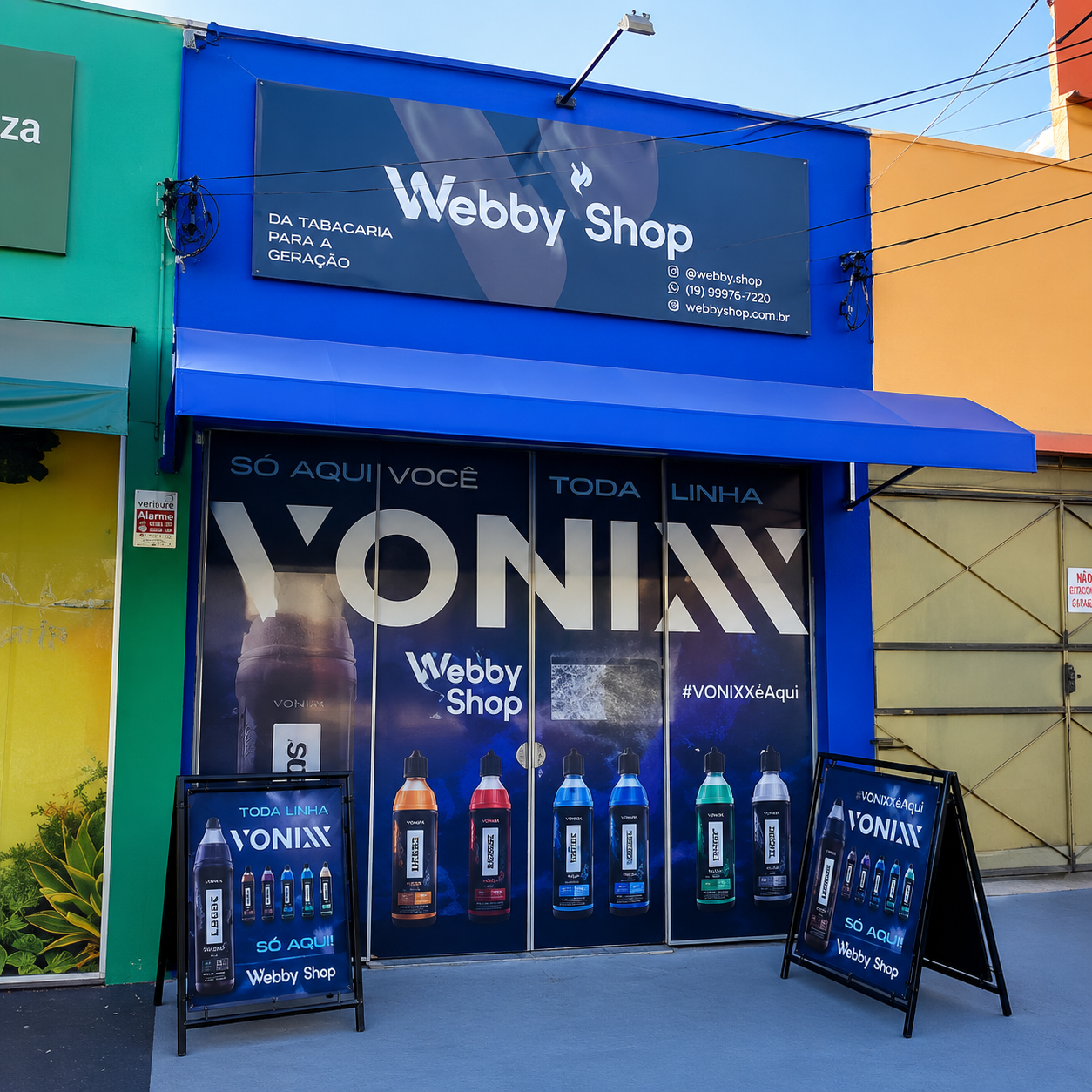 Fachada da Webby Shop Vonixx em Presidente Prudente — Rua José Esteves 218